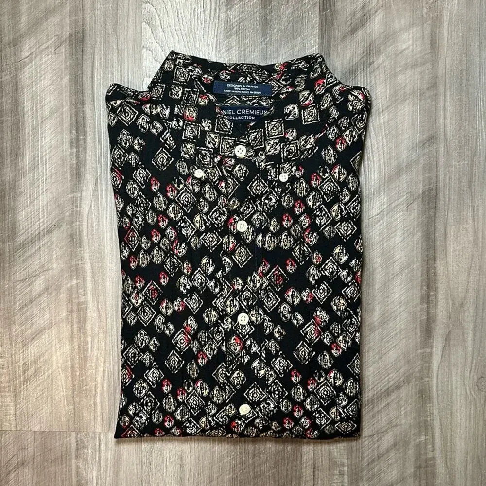 Daniel Cremieux Collection Rayon Long Sleeve Button Down - Large